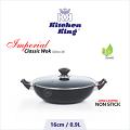  Kitchen King| Karahi Imperial Classic Wok (Glass Lid) | 16cm / 6"